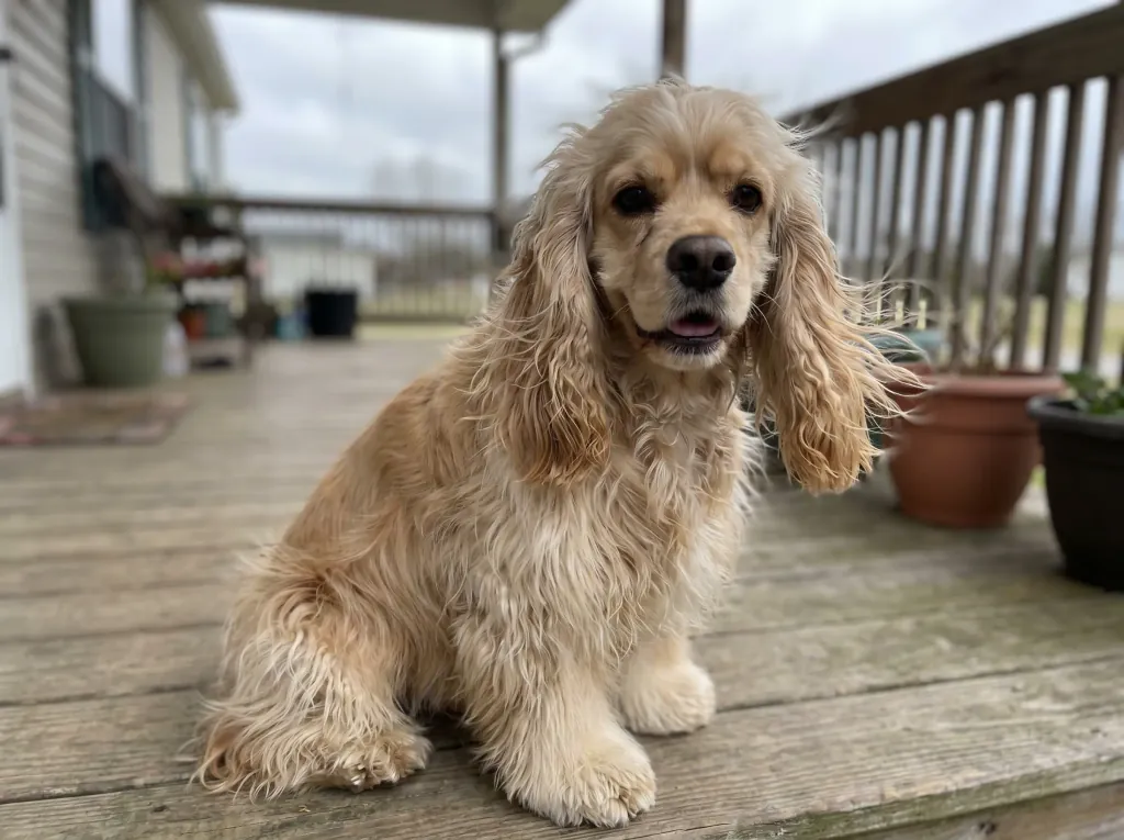 Adult American Cocker Spaniel standing