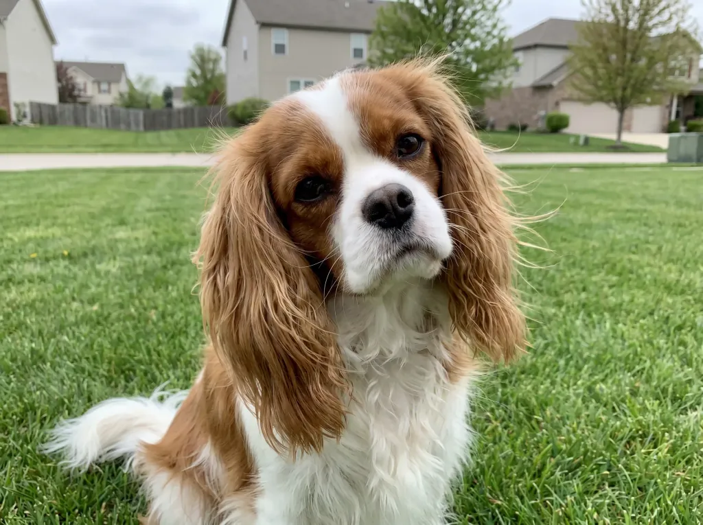 Adult Cavalier King Charles Spaniel standing