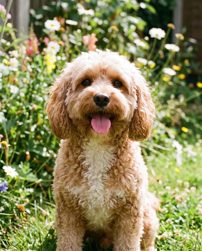 Adult Cavapoo standing