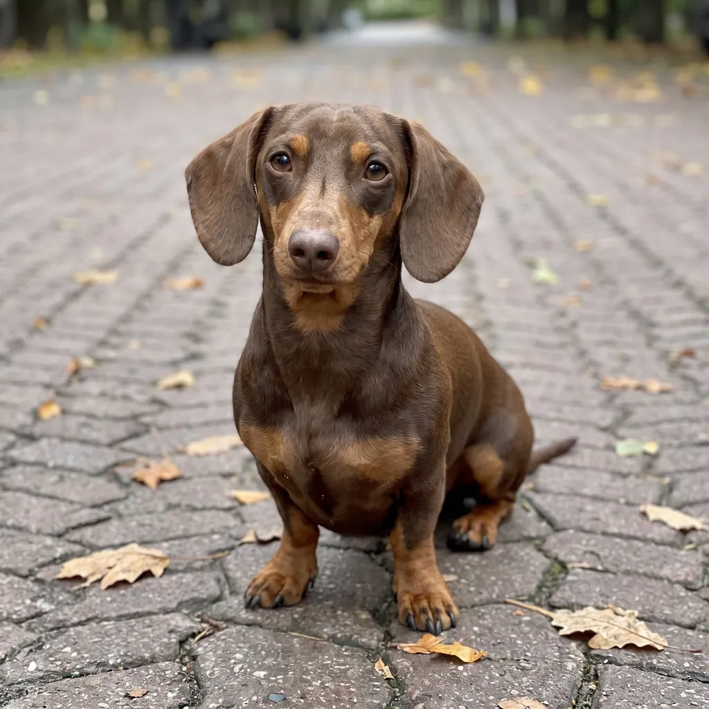 Adult Dachshund standing