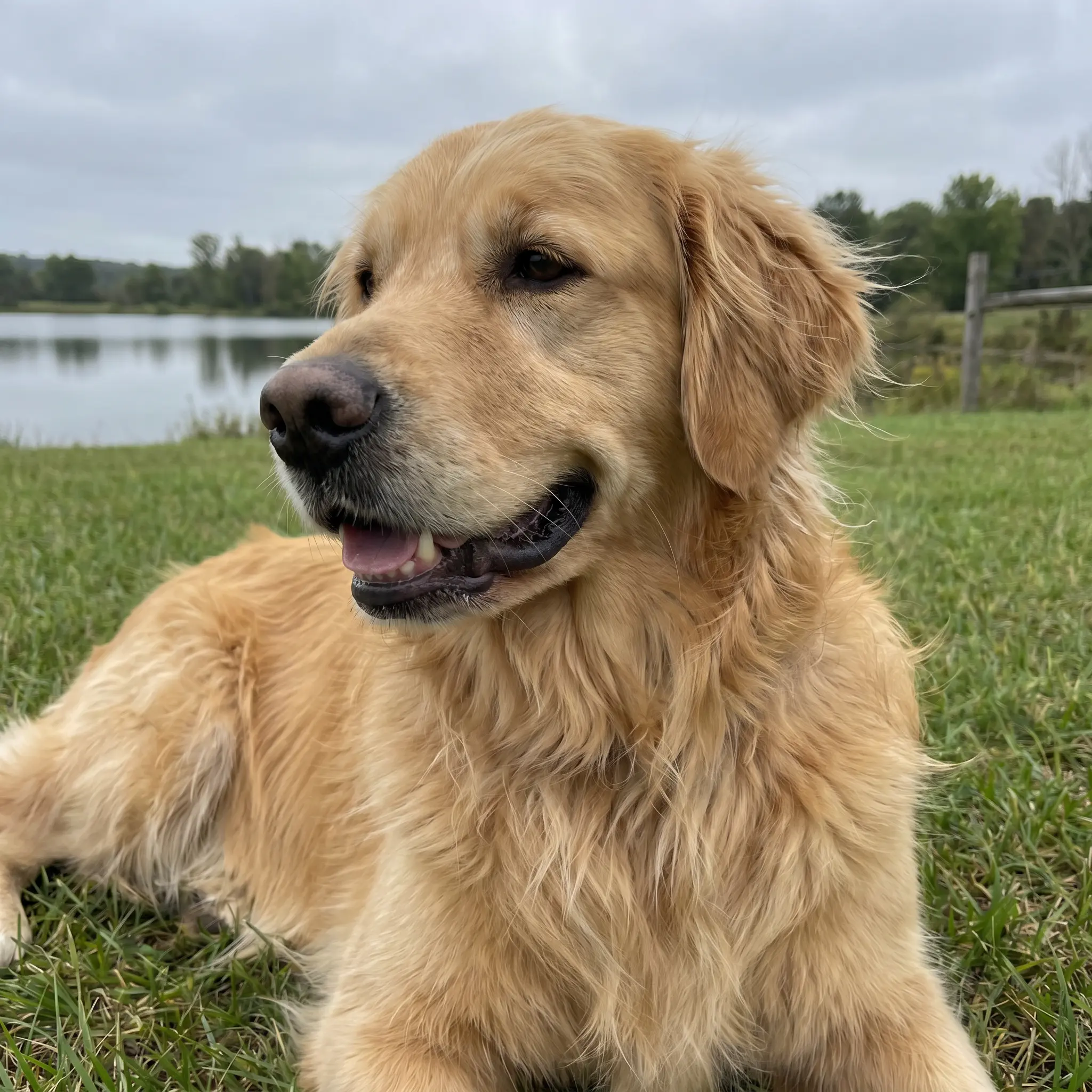 Adult Golden Retriever standing
