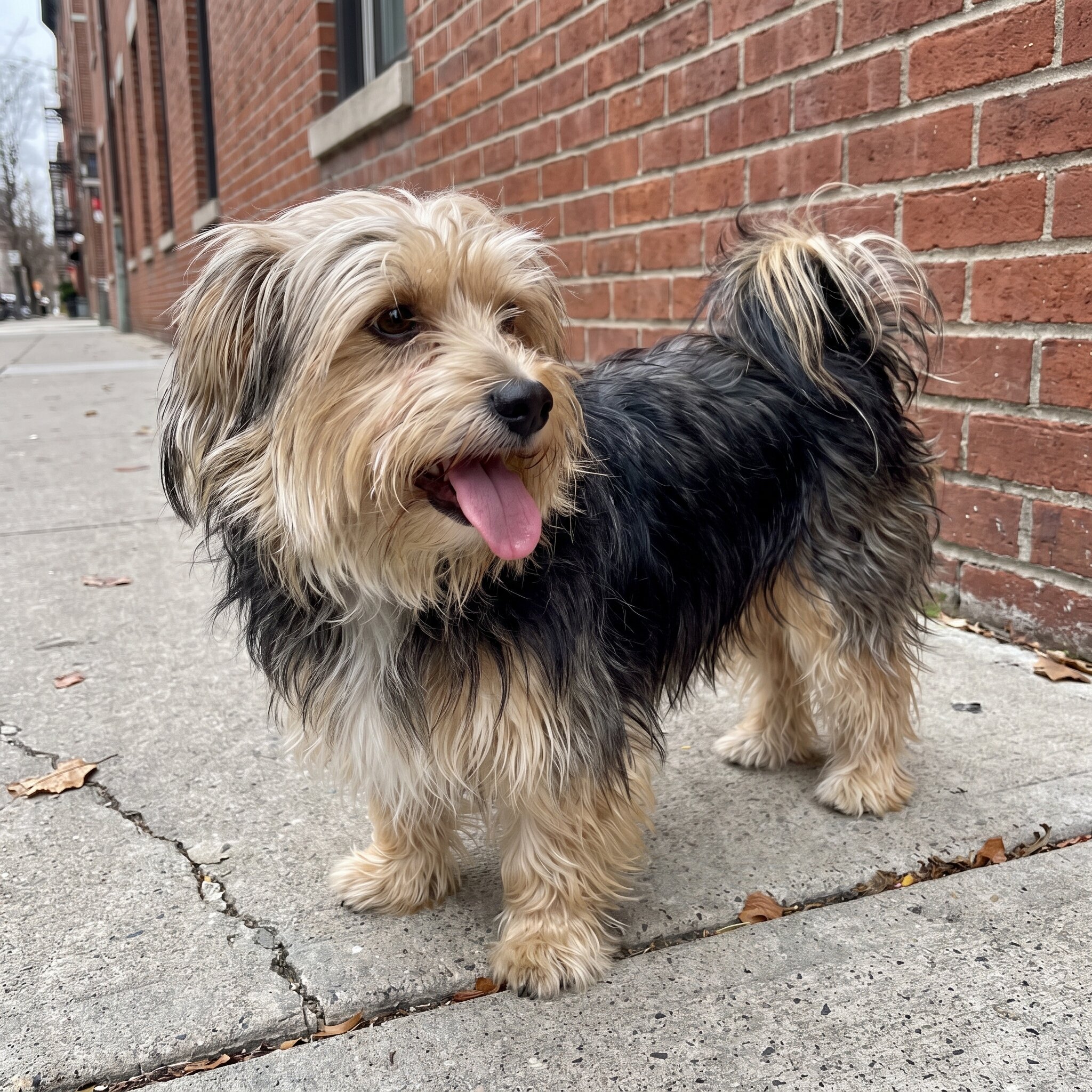 Adult Morkie standing