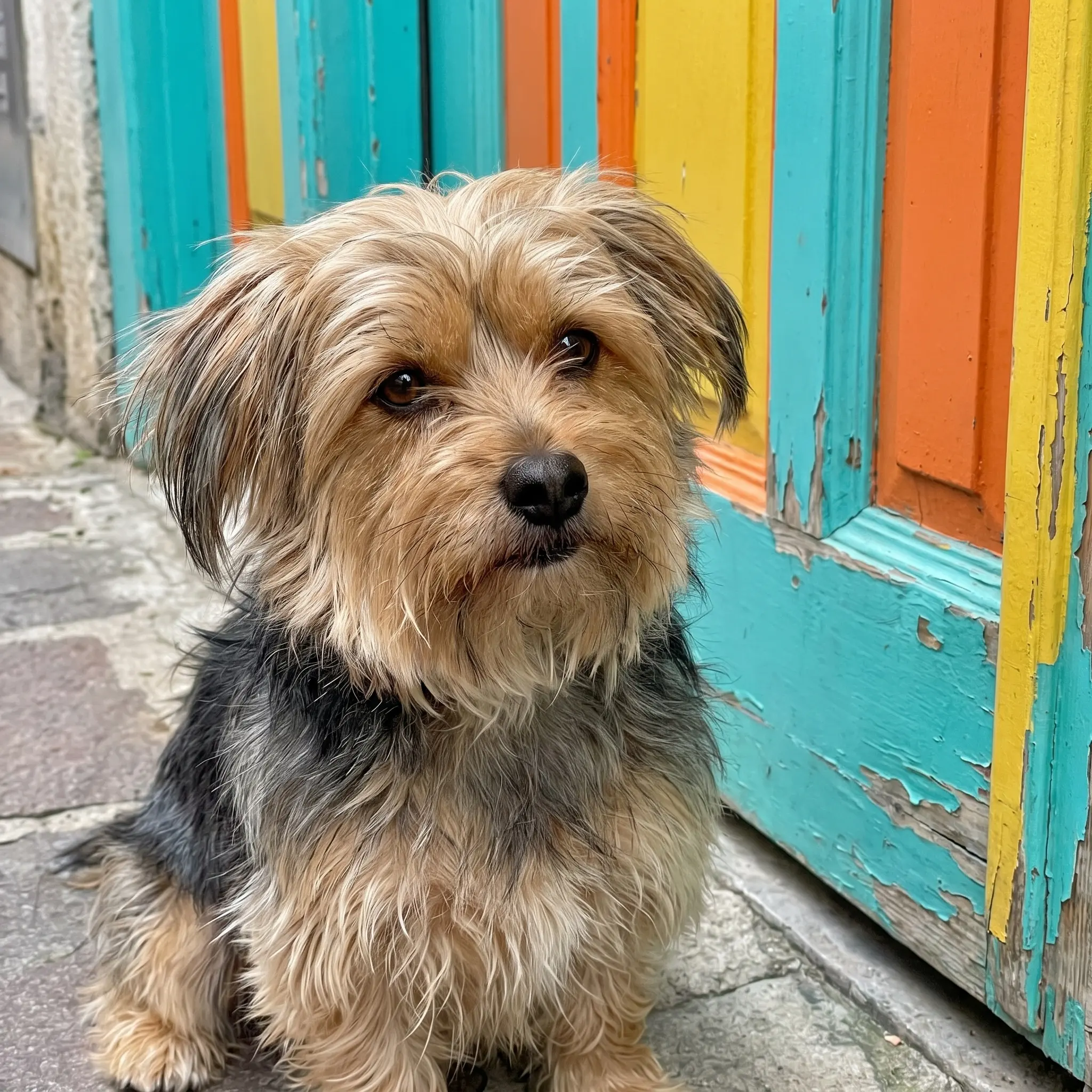 Adult Shorkie standing