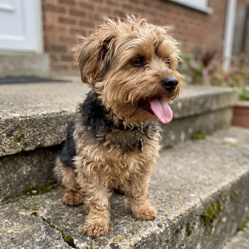 Adult Yorkiepoo standing